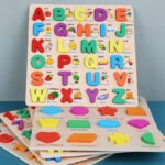 3D Puzzle Educatif pour Enfants (Formes, Alphabets et Chiffres)